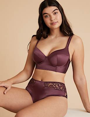 Satin Longline Bustier
