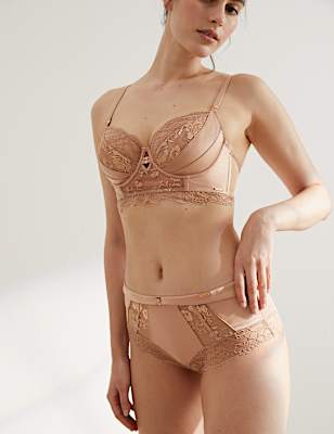 Blossom Embroidery High Waisted Shorts