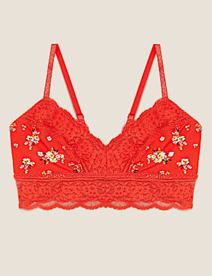 Lace Trim Non Wired Bralette