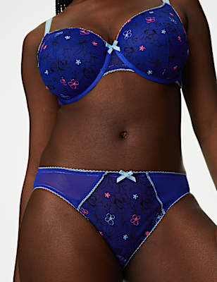 Carissa Embroidery High Leg Knickers