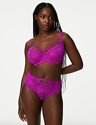 Blanca Lace High Waisted Brazilian Knickers