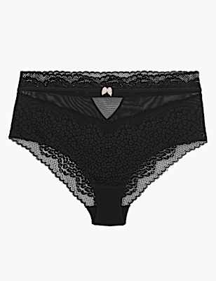 Leopard Lace High Waisted Knickers