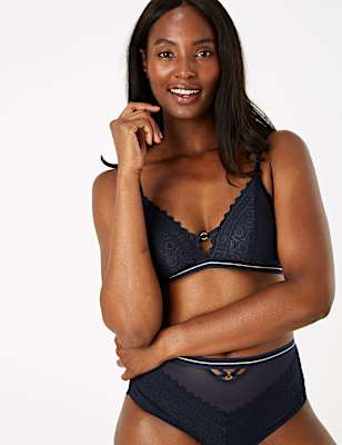 Mosaic Lace Non Padded Bralette