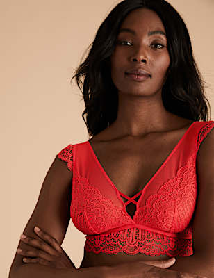 Scallop Lace Non Padded Bralette