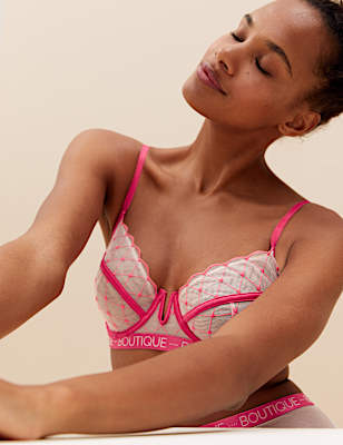 Lucia Heart Embroidery Full Cup Bra