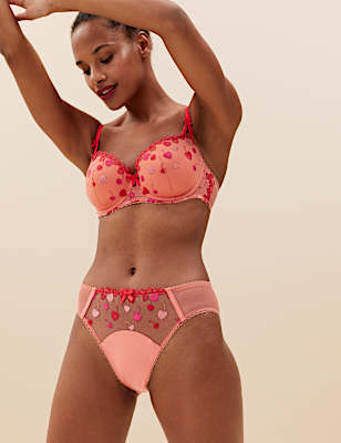 Christelle Embroidered High Leg Knickers