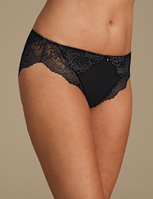 Sophia Lace High Leg Knickers
