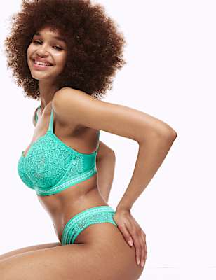 Cleo Lace Wired Balcony Bra (F-H)