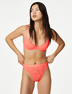 Cleo Lace High Waisted High Leg Knickers