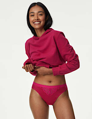 Ines Satin High Leg Knickers