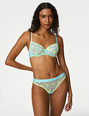 Emilia Embroidered Thong