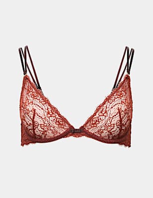 Ida Lace Wired Plunge Bra (A-E)