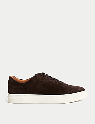 Suede Lace Up Trainers with Freshfeet&trade;