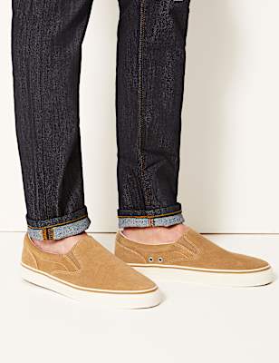 Suede Slip-on Pumps with Freshfeet&trade;