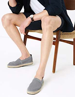 Knitted Mesh Espadrilles