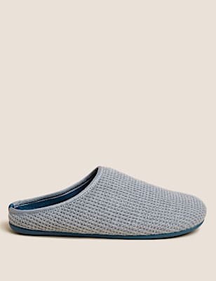 Cotton Waffle Mule Slippers with Freshfeet&trade;