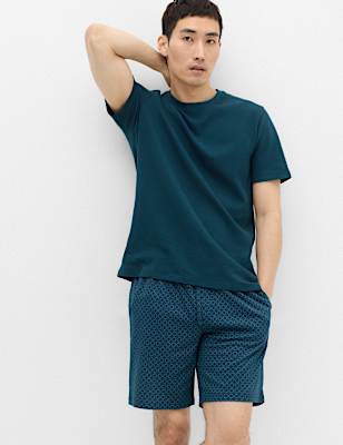 Pure Cotton Geometric Print Pyjama Set