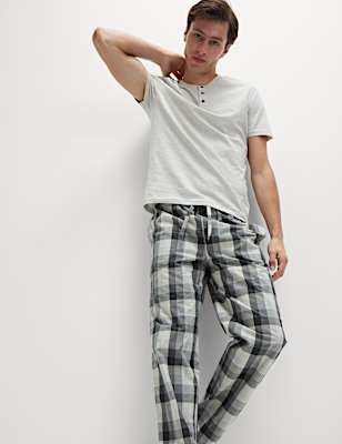 Pure Cotton Checked Pyjama Set