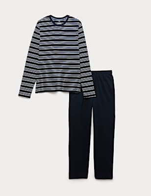 Pure Cotton Striped Pyjama Set