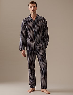 Premium Cotton Geo Print Pyjama Bottoms