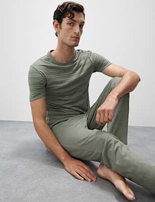 Supima® Cotton Modal Striped T-shirt Vest