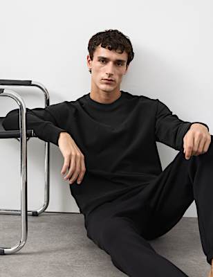 Cotton Rich Stretch Loungewear Sweatshirt