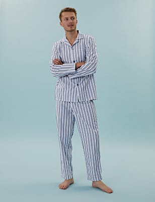 Cotton Striped Pyjama Set