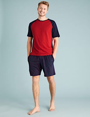 Pure Cotton Heart Print Pyjama Set