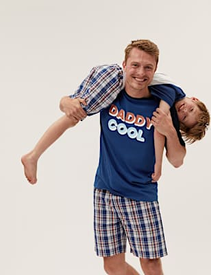 Pure Cotton Daddy Cool Slogan Pyjama Set