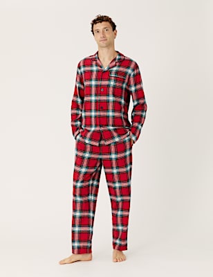 Men's Checked Family Christmas Pyjama Set
