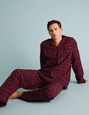 Brushed Cotton Checked Pyjama Set