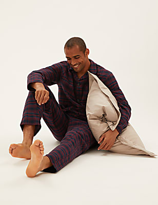 Brushed Cotton Checked Pyjama Set