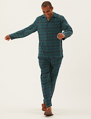 Brushed Cotton Checked Pyjama Set