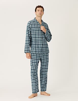 Brushed Cotton Checked Pyjama Set