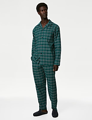 Brushed Cotton Checked Pyjama Set