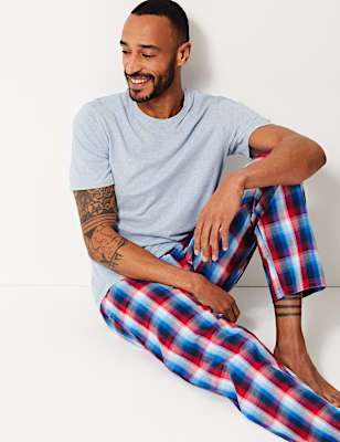 Pure Cotton Checked Pyjama Set