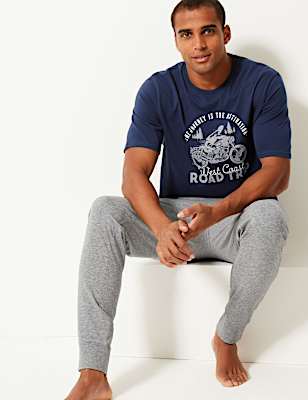 Pure Cotton Motorbike Print Pyjama Set