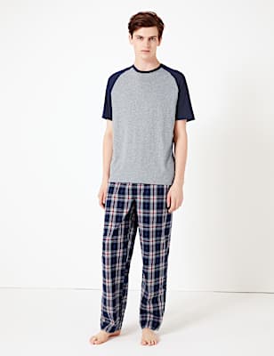 Pure Cotton Checked Pyjama Set