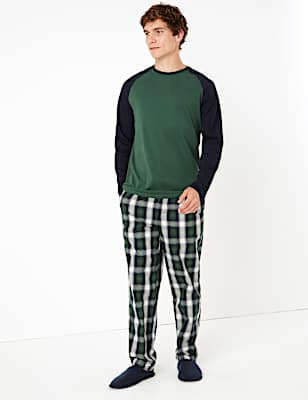 Pure Cotton Checked Pyjama Set