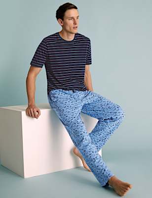 Pure Cotton Animal Print Pyjama Set