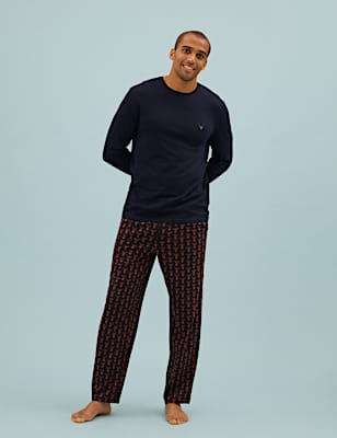 Pure Cotton Stag Print Pyjama Set