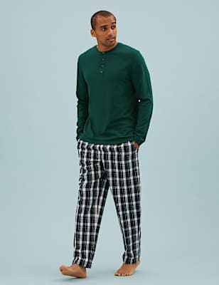 Pure Cotton Checked Pyjama Set