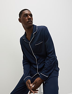 Men's Piping Family Christmas Pyjamas