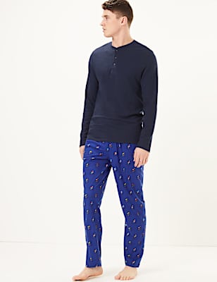 Supersoft Jersey Bike Print Pyjama Bottoms