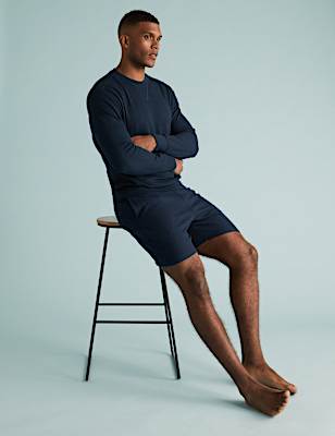 Cotton Supersoft Waffle Lounge Sweatshirt