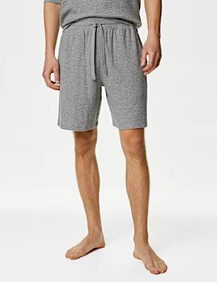 Pure Cotton Waffle Loungewear Shorts