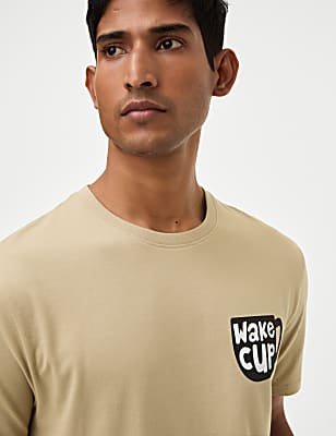 Pure Cotton Graphic Loungewear Top