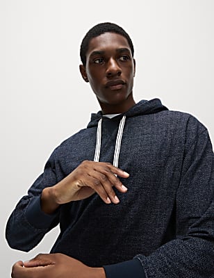 Pure Cotton Textured Hoodie