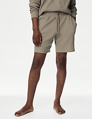 Pure Cotton Waffle Loungewear Shorts