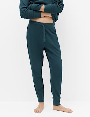 Pure Cotton Waffle Loungewear Bottoms